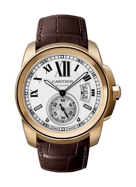 cartier rose gold calibre watch|cartier rose gold watch price.